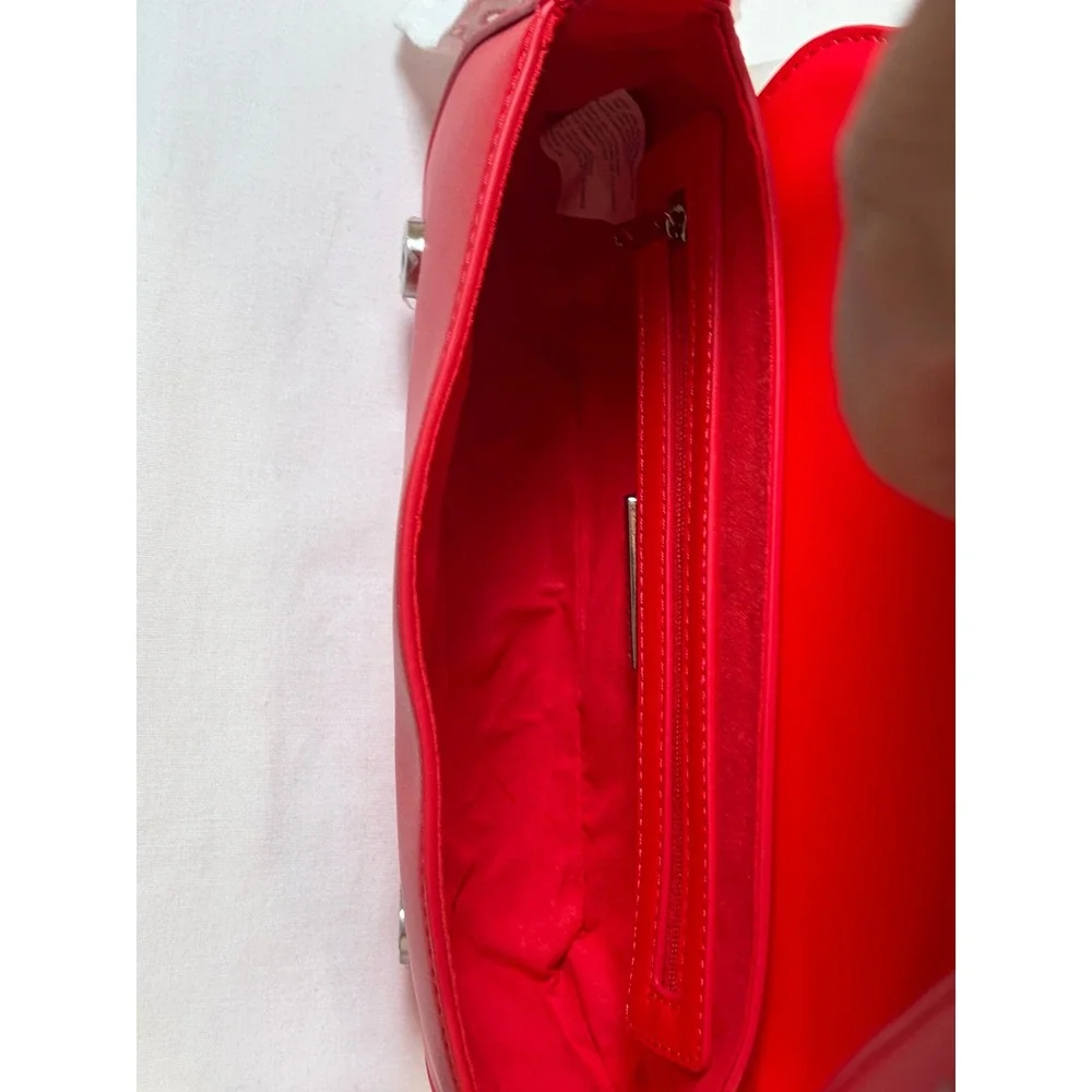 Steve Madden BTOOMSY Red Gingham Shoulder Bag Tomato Flap Purse NWT DT627585